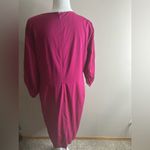 Lafayette 148 maroon shift dress size 12 95% wool Photo 5