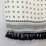 Madewell  Scatterblock Tassel White & Black Shift Mini Dress S Photo 4