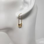BaubleBar NWT Sugarfix by Gold-Tone Safety Pin Threader Earrings Women's Photo 1