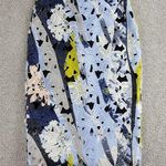 Bar III Womens Pencil Skirt Small Blue Floral Lace Cut-out Crochet Knee Length Photo 0