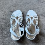 st. john's bay  White Wedge Sandals SIZE 10M Photo 4