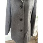 London Fog  Women's Gray Wool Blend Coat Jacket Classic Pea Coat‎ Medium Photo 1