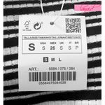 ZARA Off-The-Shoulder Striped Ribbed Stretch Top S Photo 3