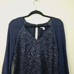 Lilly Pulitzer Carleigh Tunic Geo Lace True Navy Bamboo Shift Dress Women Size 6 Photo 4