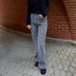 Jeanerica St. Monica Gray Corduroy Flare Wide Leg Pants Sz 25 Sailor Minimalist Photo 9