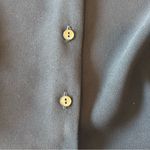 Neiman Marcus VINTAGE  Women’s Sheer Black Long‎ Sleeve Peplum Beaded Blouse Sz 4 Photo 9