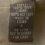 Valerie Stevens 100% Pure Silk, beige blazer with pockets. Size 8. EUC Photo 8