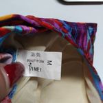 Bimei Beauty Form Colorful Abstract Swimsuit Mastectomy Size M Red Size M Photo 4