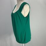 The Limited  Sleeveless Kelly Green Pleated Blouse Size Medium Photo 4