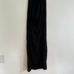 Free People FP BEACH  Shell Yeah Midi Dress Solid Black Low Back Strappy Tie Back Photo 14