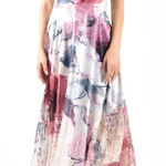 Komarov Floral Charmeuse Lace Sleeveless Maxi Dress Pastel Dream Pink Size undefined Photo 0