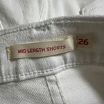 Levi's Levi’s White Denim Mid-Length Shorts Size 2 NWT Photo 2