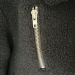 & Other Stories & other stories black wool long oversized side zip polo collared moto jacket S​ Photo 5