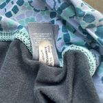 Aerie  Blue Abstract Waistband Yoga Pants in Navy Size Small Short 10s Fashion Photo 11