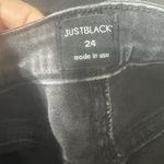 Just Black  Womens Jeans Skinny Frayed Hem Sz 24 Premium Denim USA Ankle Photo 5