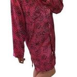 Vintage Satin Bed of Roses Floral Polka Dot Long Sleeve Pajama Dress Size Large Photo 0