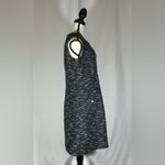 Karl Lagerfeld • Tweed Shift Dress Womens 12 Black White White Pearl Buttons Photo 5