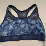 PINK - Victoria's Secret  Navy Tie-Dye Sports Bra Photo 0