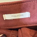 Maurice's  Maroon Faux Suede Button Front Mini Skirt Boho 70s Fall Style 12 Photo 3