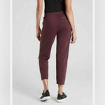 Athleta Venice Pintuck Pants Crop Ankle Pockets Antique Burgundy Wine Medium Photo 7
