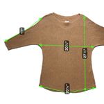 Chico's Chico’s 0 Women’s Brown Boat Neck Sweater 3/4 Sleeve Cashmere Blend S Photo 3