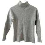 Everlane  The Cozy Stretch Mockneck Wool Yak Hair Pullover Sweater Gray Size XS Photo 2