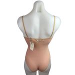 NEW YSE Pink Rib Knit Sleeveless Henley Button Cami Camisole Bodysuit Tank Top 6 Photo 1