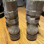 Bussola Prague Taupe Leather Distressed Buckle Straps Belts Combat Zombie Apocalypse Grunge Tom Rider Moto Riding Biker ankle boots cushion insoles rubber outsole anti-slip Photo 2