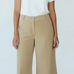 Moschino  Cheap & Chic Khaki Wide-Leg Crop Flare Pants, Size US 10 Photo 0