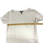 Eileen Fisher  T-Shirt Dress High Low Hem Short Sleeve‎ Stretch White Size Petite Photo 5