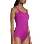 Lands End Hot Pink Tugless One Piece Soft Cup Sporty Swimsuit Size 16 Photo 1