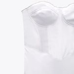 ZARA dress midi satin wedding corset rhinestone party shower bridal cocktail Photo 9