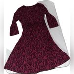 Chadwick's Mandala V Neck Wrap Midi Dress Photo 2