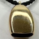 Chico's Black Rope with Gold Tone Pendant Necklace Photo 1