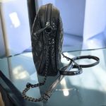 simply styled Simply Vera Vera Wang Quilted Snake Embossed Crossbody Bag Black Chain Strap Photo 2