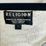 Religion  White Gray Sweater Vest Sleeveless Sz Small Photo 6