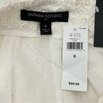 Banana Republic NWT  Cream A-Line Lined Pleated Eyelet Skirt with Pockets 6 Photo 9