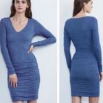 Velvet By Graham & Spencer Long Sleeve Blue Dress NEW Size XS Photo 1