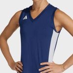 Adidas NWT  Women’s Quickset
25 Sleeveless Jersey Navy Medium Workout JX6486N New Photo 0