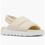 Sorel Viibe Slingback Sandals Honey White Leather Size 8.5 NWT Photo 1