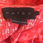 HATCH Briana Coral Midi Maternity Dress Sz 1/S Silk Blend Floral Printed Ruffles Pink Photo 7