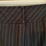 Loft Ann Taylor ‘Ann’ Striped Navy Size 8P Crop Cuffed Pants Photo 4