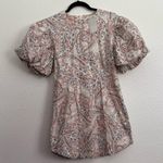 Olivaceous NWT  Floral Paisley Puff Sleeve Mini Dress Large Photo 0