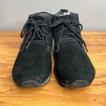 Eddie Bauer  Black Chukka Bootie Ankle Boot Womens Size 10 Leather Suede Lace Up Photo 3