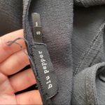 Blu Pepper  Floral Embroidered Wrap Dress Black Sz Small Photo 11