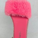 Pink Fur Sandal Photo 1