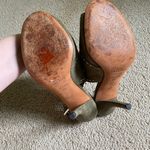 Givenchy Authentic  studded criss cross heels green suede grunge Photo 3