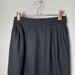 Pendleton Vintage  Pencil Skirt Size 4 Petite Black Pure Virgin Wool  Mid Length Photo 1