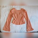 Urban Outfitters  Coral V-Neck Blouse Photo 2