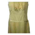 WD.NY Yellow Silk 20s Inspired Sleeveless Flapper Midi Dress Size 8 Photo 7